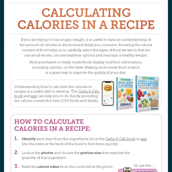 Image for Calculating Calories in a Recipe - Carbs&Cals