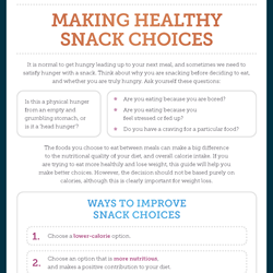 Image for Making healthy snack choices