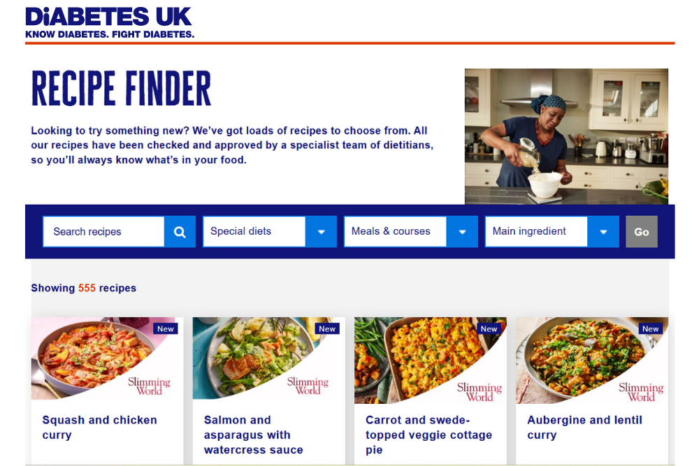 Image for Diabetes Prevention / Healthy Eating Recipes